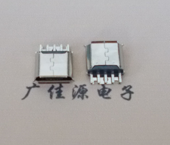 长沙Micro USB母座 防水接口焊线夹板式悬空翻边
