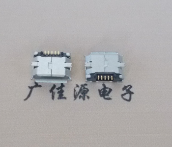 长沙MICRO USB 5Pin母座 贴板封装接口 卷边镀雾锡
