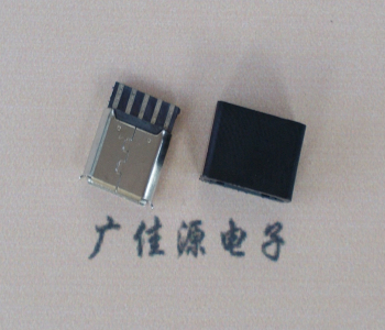 长沙麦克-迈克 接口USB5p焊线母座 带胶外套 连接器