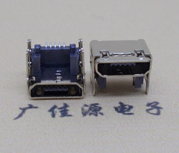 长沙MICRO USB 5P母座 SMT垫高 L=4.15双壳