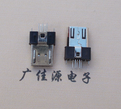长沙MICRO USB2.0插头.带卡勾-无卡勾夹板公头