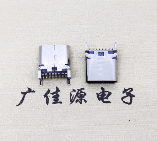 长沙USB 3.1TYPE-C16Pin立贴母头座子引脚接线正负级详解